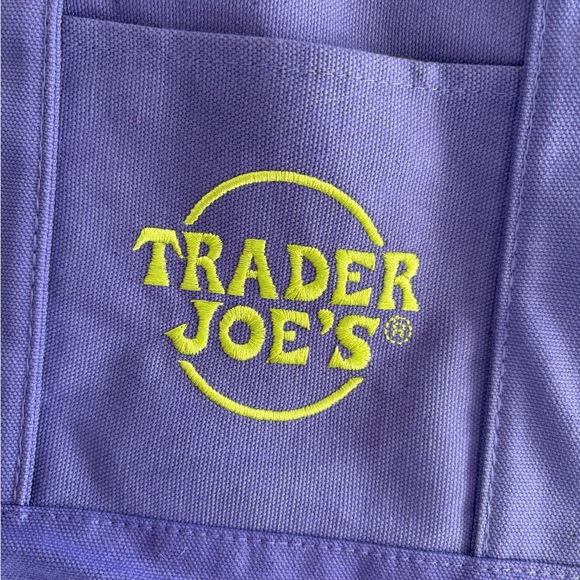 Trader Joe’s limited edition mini Purple Tote Bag - Picture 2 of 5